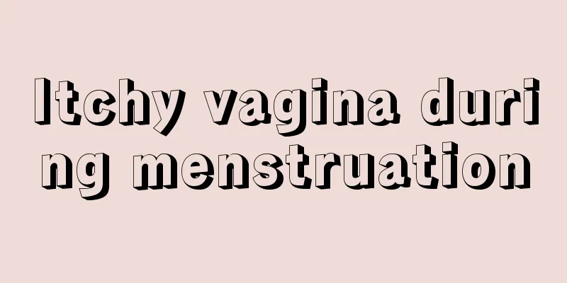 Itchy vagina during menstruation