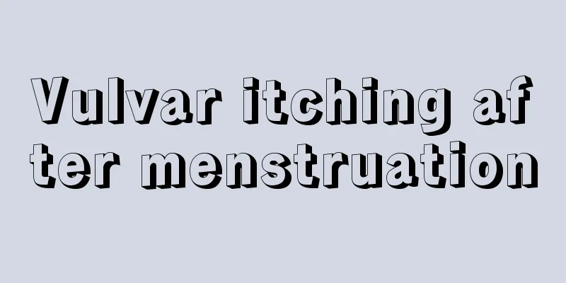 Vulvar itching after menstruation