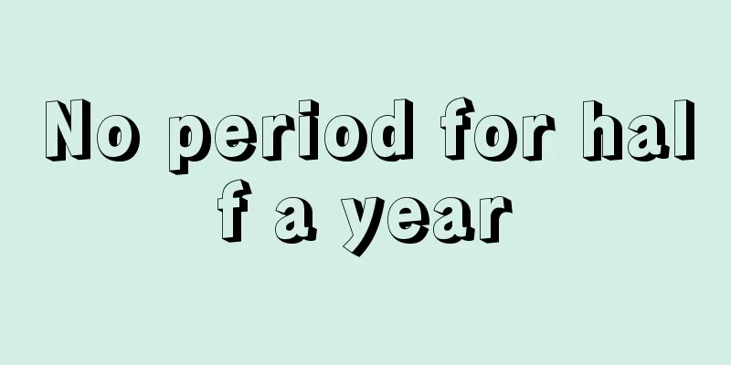 No period for half a year