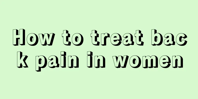 How to treat back pain in women