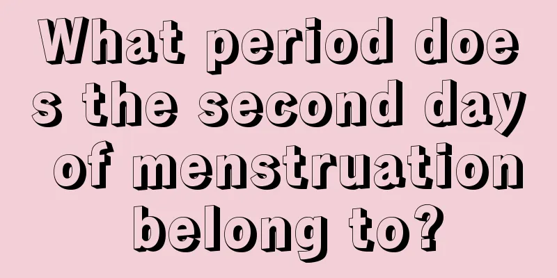 What period does the second day of menstruation belong to?