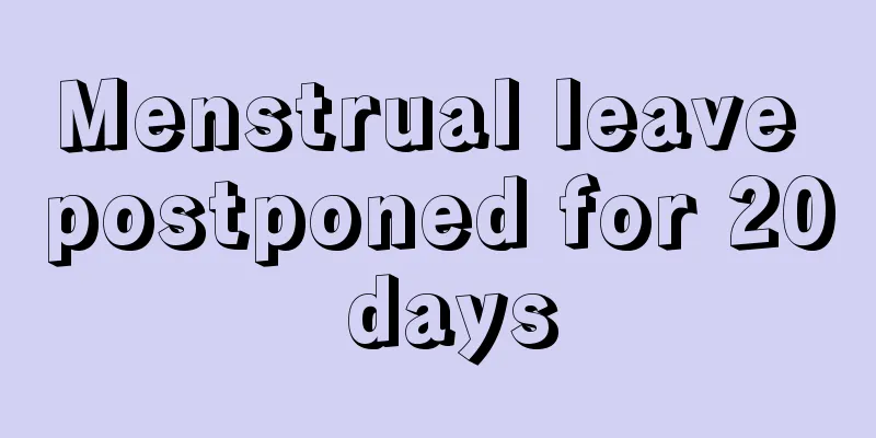 Menstrual leave postponed for 20 days