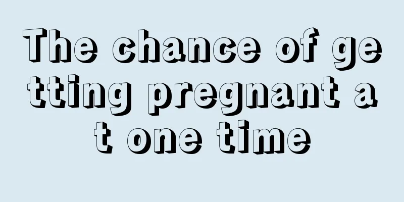 The chance of getting pregnant at one time