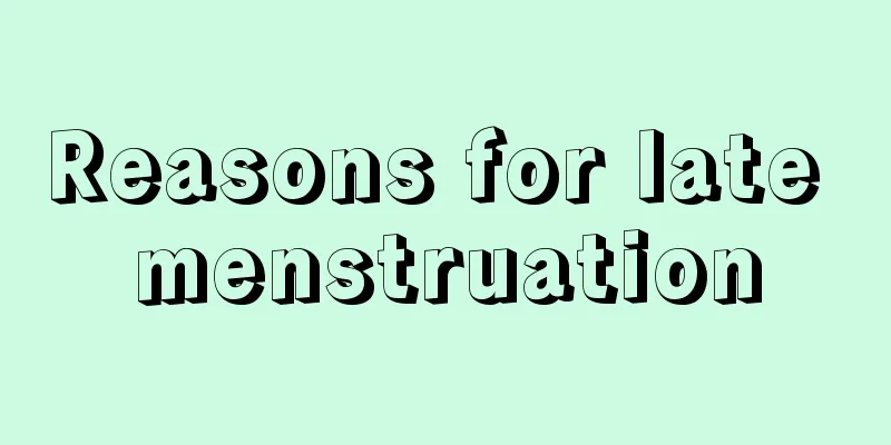 Reasons for late menstruation