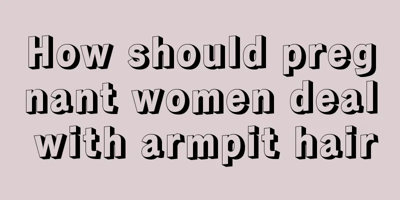 How should pregnant women deal with armpit hair