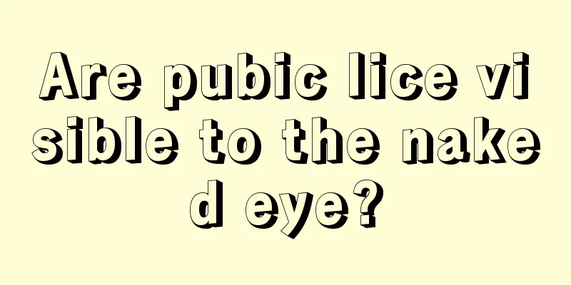 Are pubic lice visible to the naked eye?