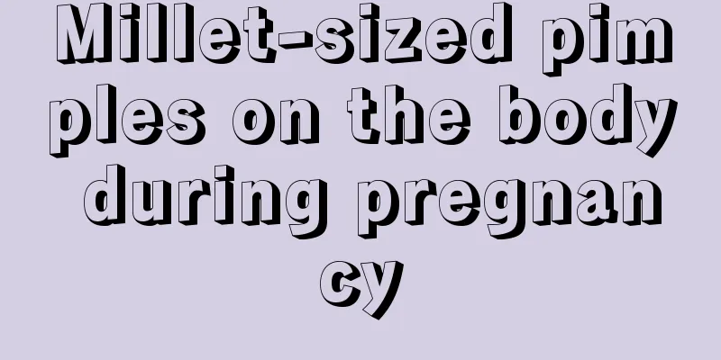 Millet-sized pimples on the body during pregnancy