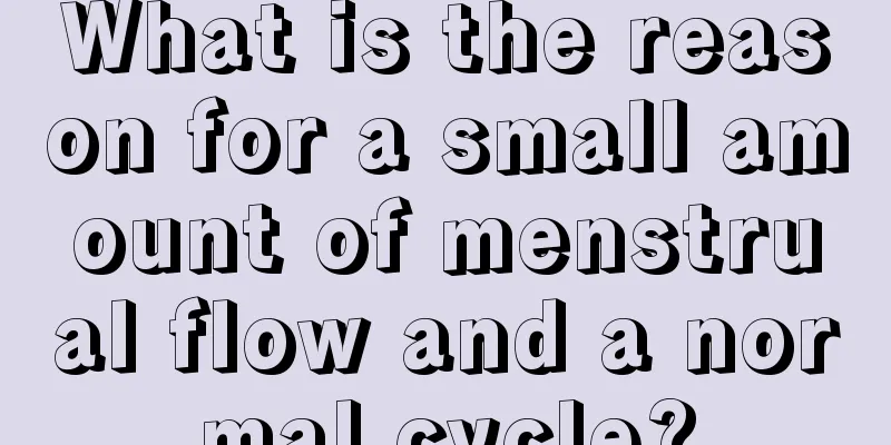 What is the reason for a small amount of menstrual flow and a normal cycle?