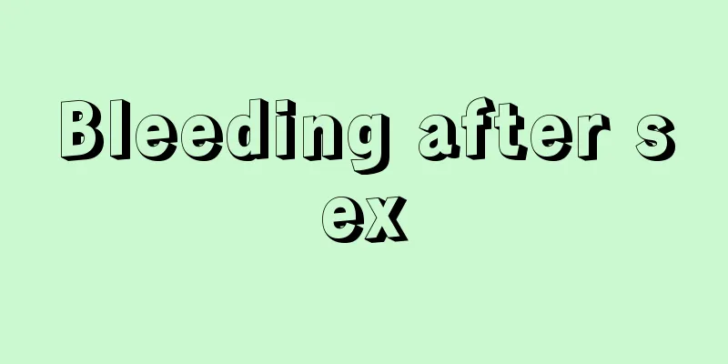 Bleeding after sex