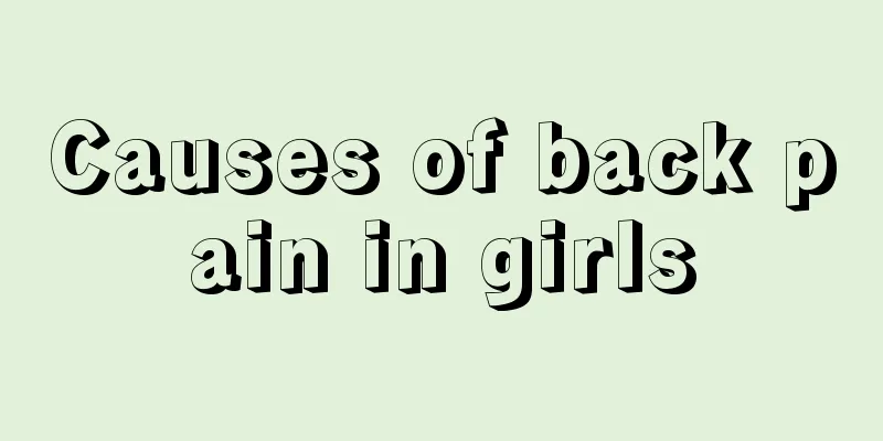 Causes of back pain in girls