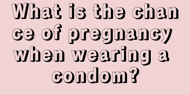 What is the chance of pregnancy when wearing a condom?