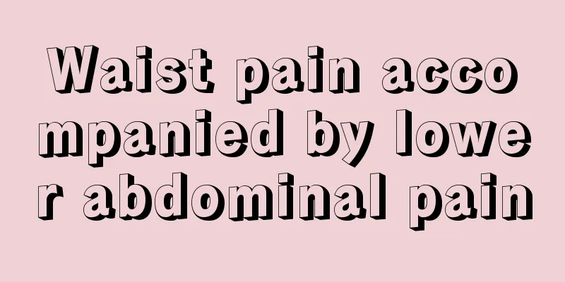 Waist pain accompanied by lower abdominal pain