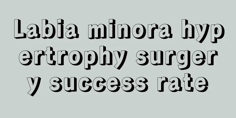 Labia minora hypertrophy surgery success rate