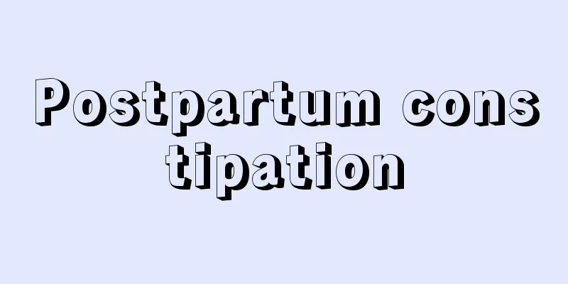 Postpartum constipation