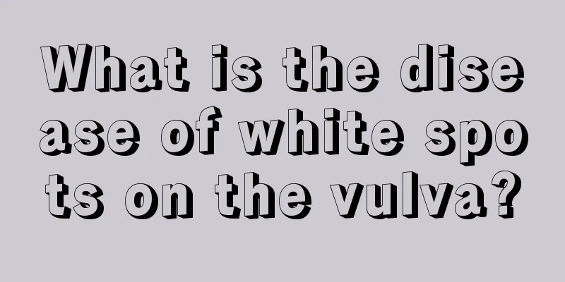 What is the disease of white spots on the vulva?