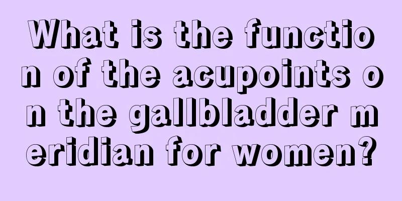 What is the function of the acupoints on the gallbladder meridian for women?