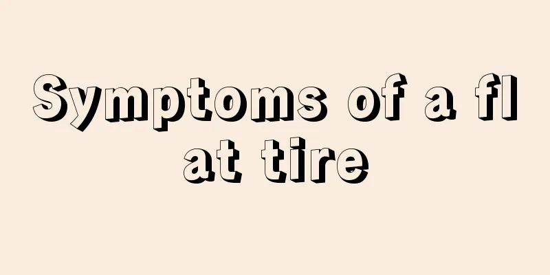 Symptoms of a flat tire