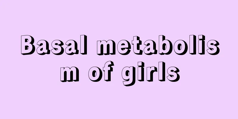 Basal metabolism of girls