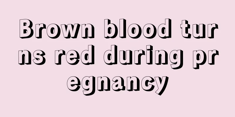 Brown blood turns red during pregnancy