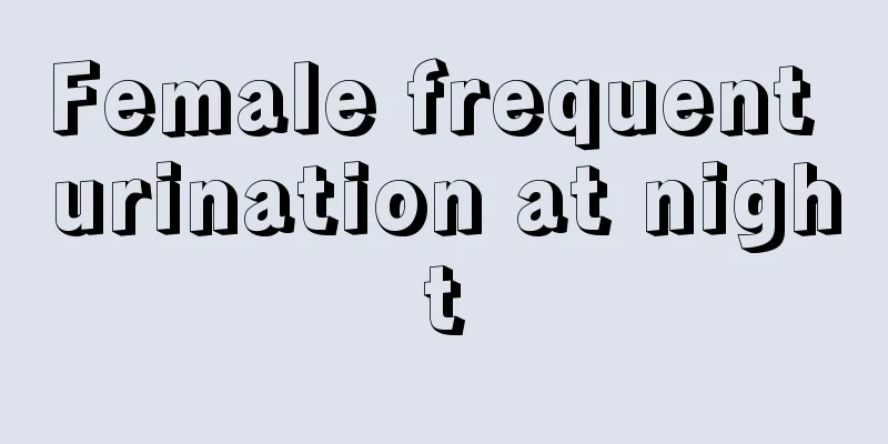 Female frequent urination at night