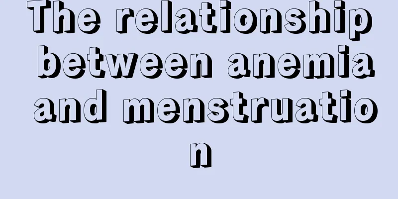 The relationship between anemia and menstruation