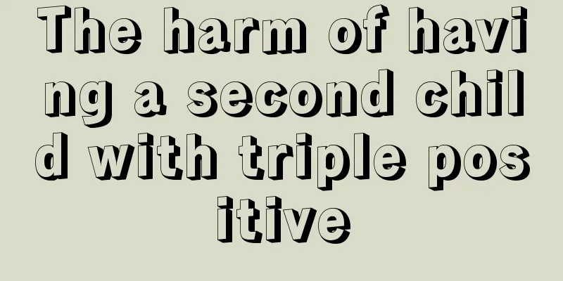 The harm of having a second child with triple positive