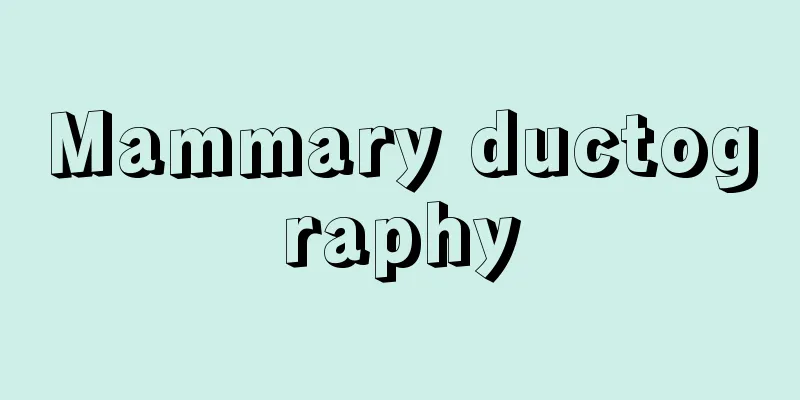 Mammary ductography