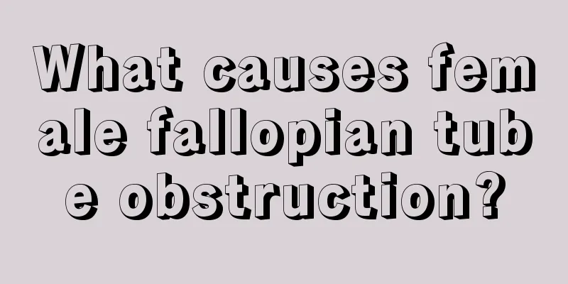 What causes female fallopian tube obstruction?