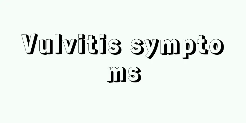 Vulvitis symptoms