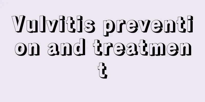 Vulvitis prevention and treatment