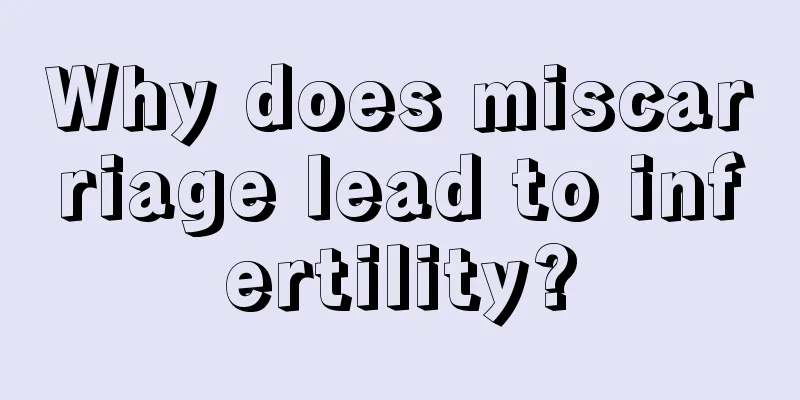 Why does miscarriage lead to infertility?