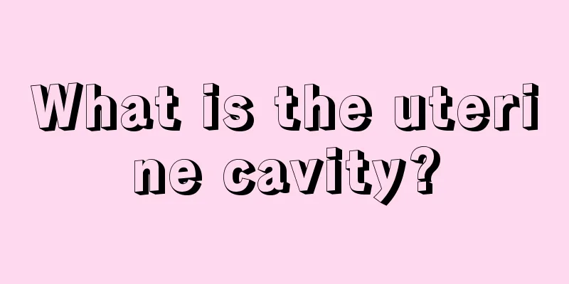 What is the uterine cavity?