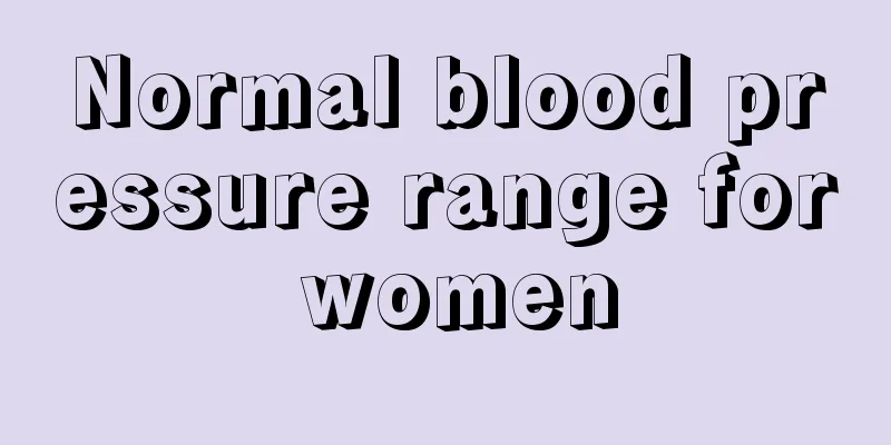 Normal blood pressure range for women