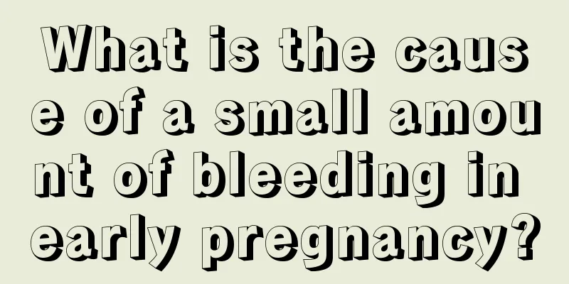 What is the cause of a small amount of bleeding in early pregnancy?