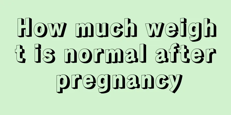 How much weight is normal after pregnancy