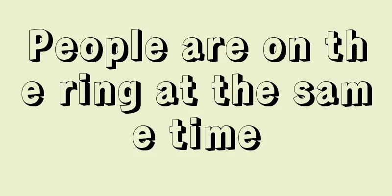 People are on the ring at the same time