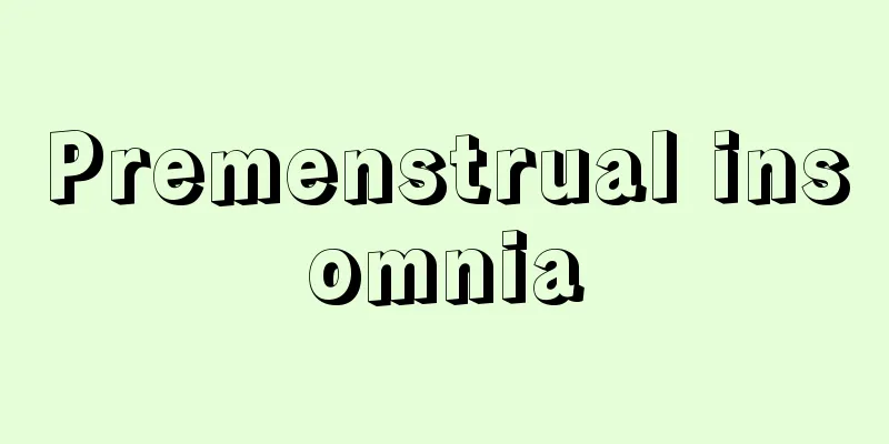 Premenstrual insomnia