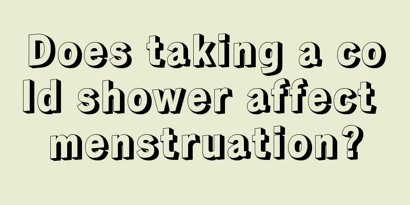 Does taking a cold shower affect menstruation?