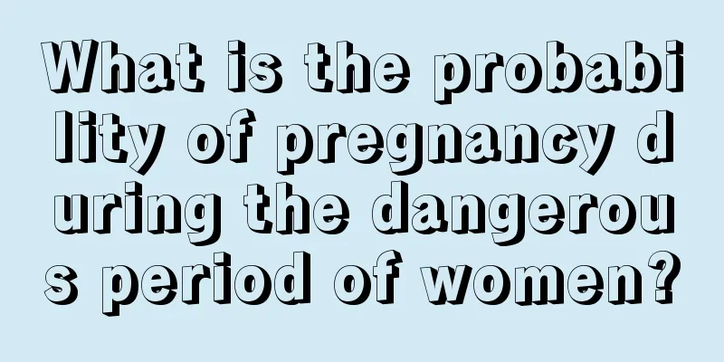 What is the probability of pregnancy during the dangerous period of women?