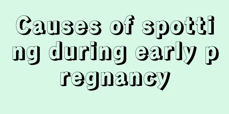 Causes of spotting during early pregnancy