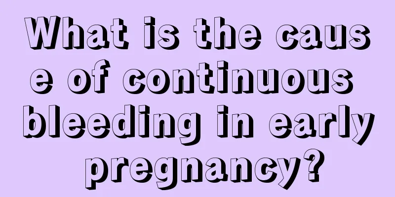 What is the cause of continuous bleeding in early pregnancy?