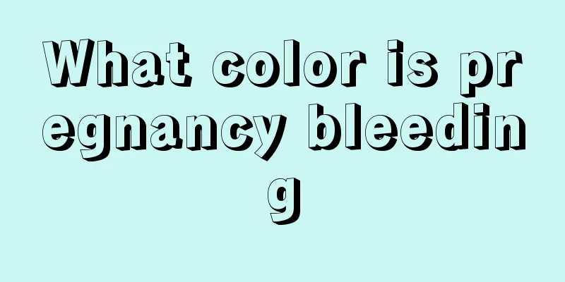 What color is pregnancy bleeding