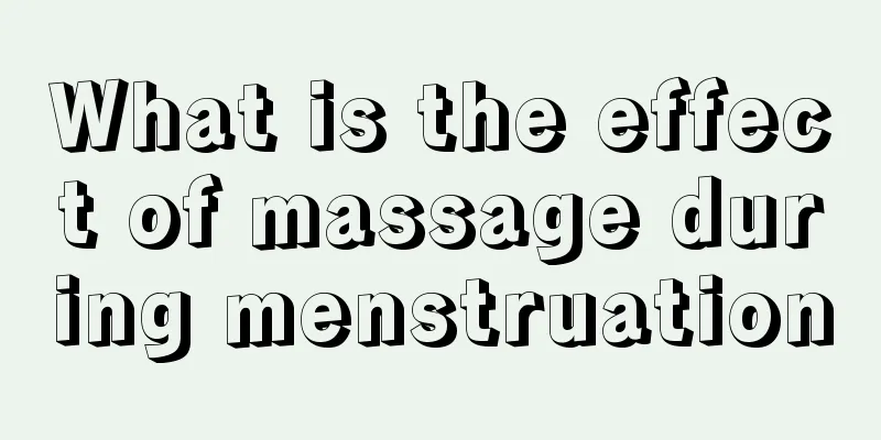 What is the effect of massage during menstruation