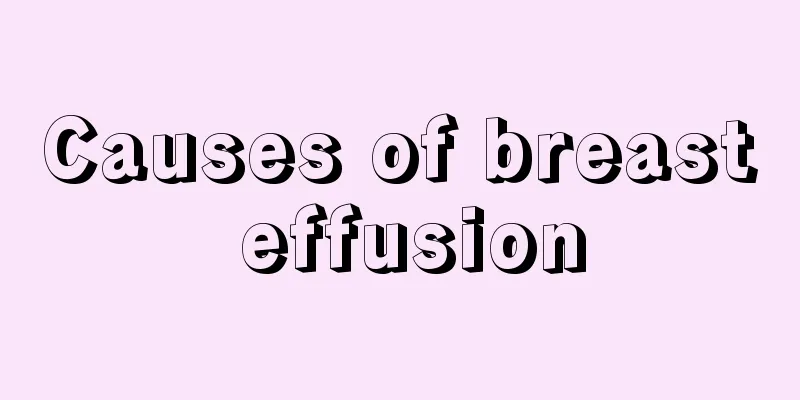 Causes of breast effusion