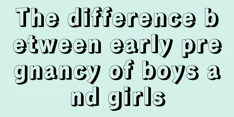 The difference between early pregnancy of boys and girls