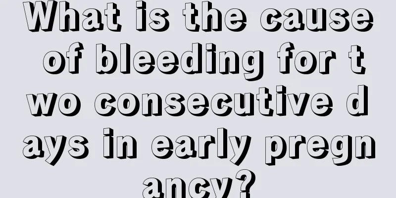 What is the cause of bleeding for two consecutive days in early pregnancy?