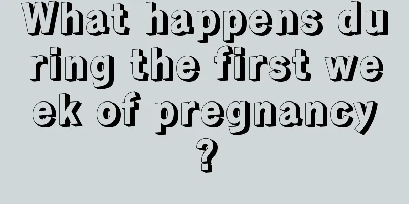 What happens during the first week of pregnancy?