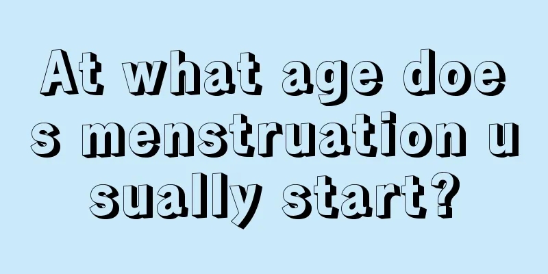 At what age does menstruation usually start?