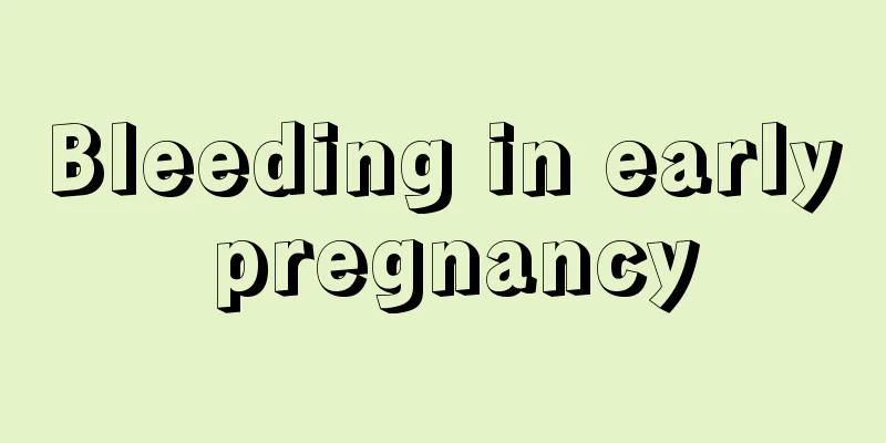 Bleeding in early pregnancy