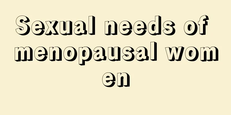 Sexual needs of menopausal women